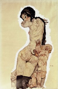 Madre e hijo, 1910 de Egon Schiele
