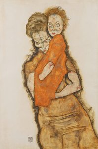 Madre e hijo, 1914 de Egon Schiele