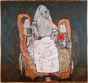 Madre con sus dos hijos, III de Egon Schiele