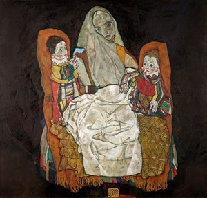 madre con dos hijos III de Egon Schiele