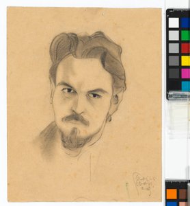 Estudio de retrato de Anton Peschka de Egon Schiele