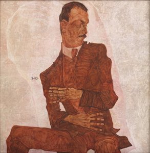 Retrato de Arthur Roessler de Egon Schiele