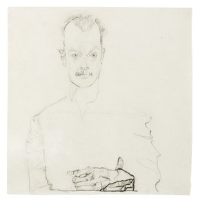 Retrato de Arthur Roessler, 1910 de Egon Schiele