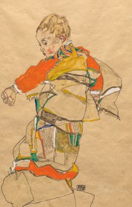 Retrato de un niño (Anton Peschka, Jr.) de Egon Schiele