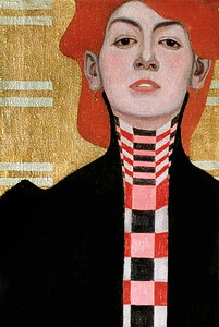 Retrato de una mujer, 1909 (detalle) de Egon Schiele