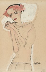 Retrato de una mujer de Egon Schiele