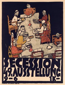 Póster anunciando la Exposición Secession 49