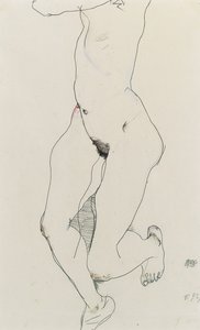 Mujer corriendo, 1913 de Egon Schiele