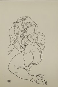 Desnudo sentado, 1917