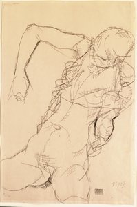 Desnudo Sentado, 1914 de Egon Schiele