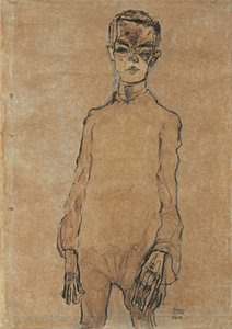 Autorretrato, 1910 de Egon Schiele