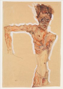 Autorretrato, 1911 de Egon Schiele