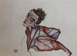 Autorretrato con brazos hacia atrás