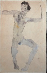 Autorretrato, 1911 de Egon Schiele