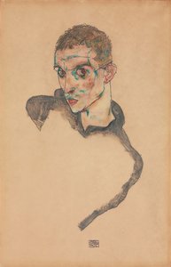 Autorretrato; Selbstbildnis, 1914 de Egon Schiele