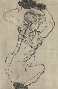 Mujer en cuclillas, 1914 de Egon Schiele