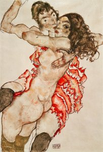 Dos mujeres abrazándose