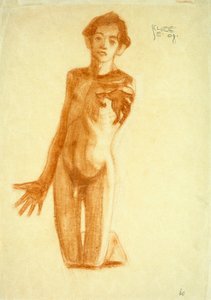 Joven arrodillado, 1908