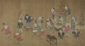 Niños jugando de Egypt, Middle Kingdom