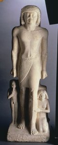 Grupo Familiar, posiblemente de Saqqara, Reino Antiguo, finales de la dinastía V a principios de la dinastía VI