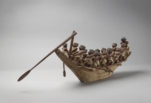 Modelo de barco funerario, de Beni Hasan, probablemente Reino Medio, c.2060-1786
