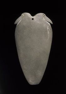 Paleta con dos pájaros, finales del Periodo Naqada II a principios del Periodo Naqada III (3500-3050 a.C.) de Edfu, Provincia de Asuán (pizarra)