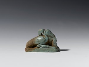Pequeña figura de un ibis, Periodo Tardío a Periodo Ptolemaico, 664-30 a.C. de Egyptian