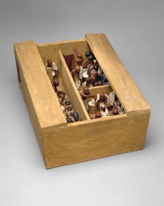 Modelo de panadería y cervecería de la tumba de Meketre, c.1981-1975 a.C. de Egyptian 12th Dynasty
