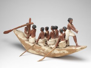 Modelo de barco de vela de la Tumba de Khety (Beni Hasan) Reino Medio, c.2010 a.C. - 1950 a.C.