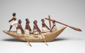 Modelo de barco de vela de la Tumba de Khety (Beni Hasan) Reino Medio, c.2010 a.C. - 1950 a.C.