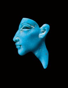 Incrustación de Akhenatón, Nuevo Reino, período de Amarna, c.1353-1336 a.C. de Egyptian 13th Dynasty
