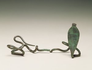 Varita en forma de uraeus, de la Tumba 5 del Ramesseum, Tebas, Reino Medio, 1773-1650 a.C.