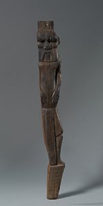 Pata de silla o cama con el dios Bes, 1540-1296 a.C. de Egyptian 18th Dynasty