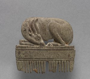 Peine con Gacela, c.1391-1353 a.C. de Egyptian 18th Dynasty