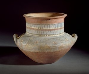 Jarra decorada con asas, Amarna, siglo XIV a.C. (cerámica)