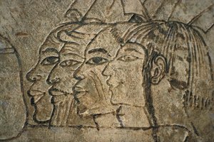 Egipto, Tebas Occidental, Sheikh Adn el-Qurna. Tumba de Ramos. Dibujos murales