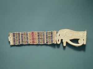Brazalete de cuentas flexible, de la Tumba de Tutankamón, Nuevo Reino