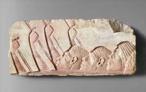 Extranjeros en una procesión, c.1345 a.C. de Egyptian 18th Dynasty