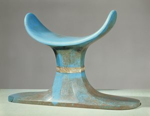Reposacabezas, de la tumba de Tutankamón (c.1370-52 a.C.) Nuevo Reino