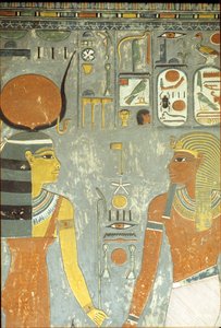 Horemheb y Hathor, de la Tumba de Horemheb (c.1323-1295 a.C.) Nuevo Reino