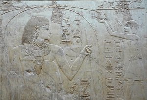 Escena de libación, tumba de Ramose de Egyptian 18th Dynasty