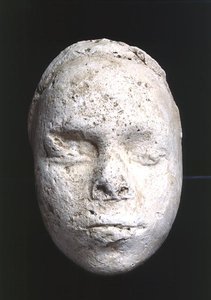 Máscara masculina, posiblemente un estudio de escultor, de Tell El-Amarna, c.1353-1295 a.C. de Egyptian 18th Dynasty