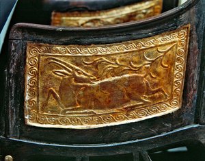 Panel de una silla infantil, de la Tumba de Tutankamón, Nuevo Reino de Egyptian 18th Dynasty