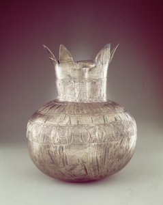 Jarrón de granada, de la tumba de Tutankamón, Nuevo Reino de Egyptian 18th Dynasty