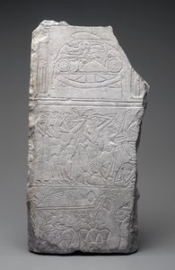 Relieve de Dolientes y Comidas Funerarias, Nuevo Reino, c.1340 a.C. de Egyptian 18th Dynasty