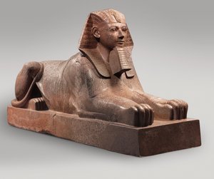 Esfinge de Hatshepsut, c.1479-58 (granito, pintura)