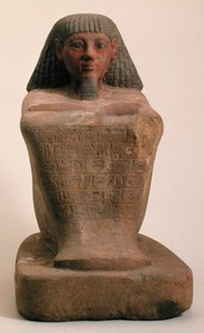 Estatua del Escriba Maaniamen, mediados del siglo XV a.C., Nuevo Reino de Egyptian 18th Dynasty