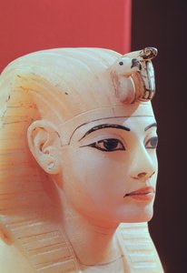Tapón de una de las urnas canópicas, de la tumba de Tutankamón (c.1370-52 a.C.) Nuevo Reino de Egyptian 18th Dynasty