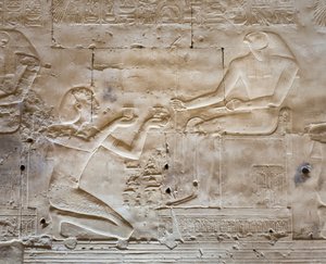 Bajorrelieve, templo de Seti I, Abidos, Egipto