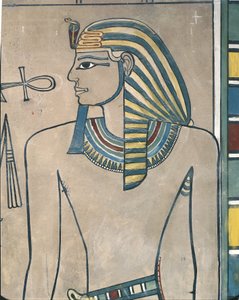 Egipto, antigua Tebas, Valle de los Reyes, mural del faraón Amenhotep III de Egyptian 19th Dynasty